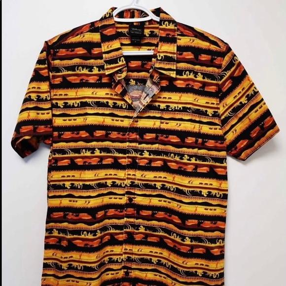 Disney Other - Lion King Our Universe Disney Button Shirt Large